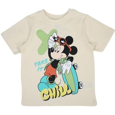 Disney Mickey, Camiseta, Niño, Niña, (4 a 10 años), Polo, Camiseta de Tirantes, Camisa, Estampado, Ropa, Unisex, Niños, Deportes, Transpirable, Modelo , Beige Disney Mickey, Camiseta, Niño, Niña, (4 a 10 años), Polo, Camiseta de Tirantes, Camisa, Estampado, Ropa, Unisex, Niños, Deportes, Transpirable, Modelo , Beige