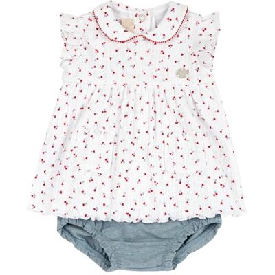 Chicco , Vestido Niña de Manga Corta, en Algodón Ligero, Ropa Niña, Designed in Italy Chicco , Vestido Niña de Manga Corta, en Algodón Ligero, Ropa Niña, Designed in Italy