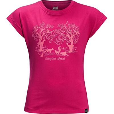 Jack Wolfskin Fairytale T G Camiseta para niño, Morado orquídea, 104 cm Jack Wolfskin Fairytale T G Camiseta para niño, Morado orquídea, 104 cm