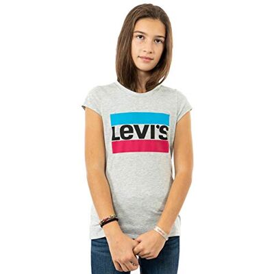 Levi's Lvg sportswear logo tee Niñas Gris (Grey Heather) 12 años Levi's Lvg sportswear logo tee Niñas Gris (Grey Heather) 12 años