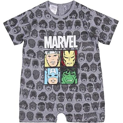 CERDÁ LIFE'S LITTLE MOMENTS Ropa de Bebe de Niño en Algodón 100% Pelele Verano de Manga Corta de Thor, Iron Man, Capitan America y Hulk Licencia Oficial Marvel CERDÁ LIFE'S LITTLE MOMENTS Ropa de Bebe de Niño en Algodón 100% Pelele Verano de Manga Corta de Thor, Iron Man, Capitan America y Hulk Licencia Oficial Marvel