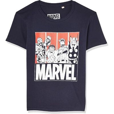 Marvel Camiseta, Negro, 12 años para Niños Marvel Camiseta, Negro, 12 años para Niños