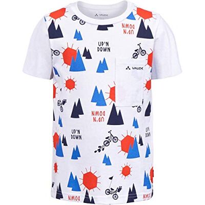 VAUDE Kids Tammar AOP T-Shirt T-Shirt, Unisex niños, White/Eclipse, 98 VAUDE Kids Tammar AOP T-Shirt T-Shirt, Unisex niños, White/Eclipse, 98
