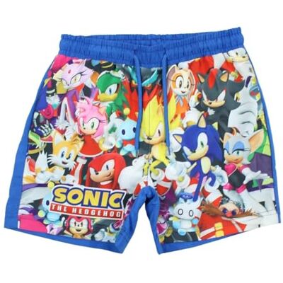 Disney Short de Bain Sonic. Juego de Camisa para Nadar, Azul Marino, 10 años para Niños Disney Short de Bain Sonic. Juego de Camisa para Nadar, Azul Marino, 10 años para Niños