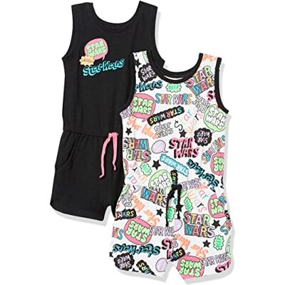 Amazon Essentials Disney Marvel Star Wars Frozen Princess Peleles sin Mangas de Punto Niña, Pack de 2, Star Wars, 6-7 años Amazon Essentials Disney Marvel Star Wars Frozen Princess Peleles sin Mangas de Punto Niña, Pack de 2, Star Wars, 6-7 años