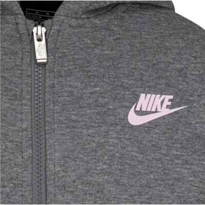 Nike Kids Club Fleece High Low FZ Hoodie, Geh Grey Heather, 2-3 Años Nike Kids Club Fleece High Low FZ Hoodie, Geh Grey Heather, 2-3 Años