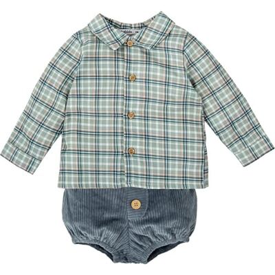 BABIDU Conjunto Bebé Niño Dos Piezas de Algodón, Diseño Suave y Transpirable, Ideal para Recién Nacido, Uso Diario BABIDU Conjunto Bebé Niño Dos Piezas de Algodón, Diseño Suave y Transpirable, Ideal para Recién Nacido, Uso Diario