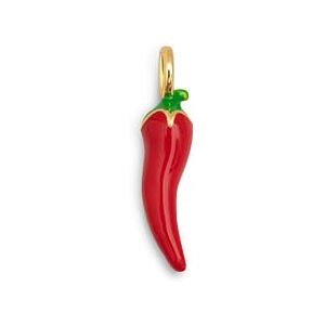 SINGULARU Charm Chili Pepper. Latón con Acabado en Baño de Oro de 8kt. Colgante Detalles Esmalte y Motivo Chilli. Cierre Asa. Joyas para Mujer SINGULARU Charm Chili Pepper. Latón con Acabado en Baño de Oro de 8kt. Colgante Detalles Esmalte y Motivo Chilli. Cierre Asa. Joyas para Mujer