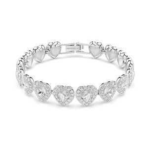 Swarovski x Ariana Grande Pulsera, Tallas mixtas, Presenta un Círculo Completo de Cristales en Forma de Corazón, Pavé transparente, Baño de rodio, Blanca Swarovski x Ariana Grande Pulsera, Tallas mixtas, Presenta un Círculo Completo de Cristales en Forma de Corazón, Pavé transparente, Baño de rodio, Blanca