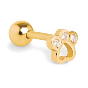 SINGULARU Pendiente Suelto Mini Paw. Plata de Ley 925 con Acabado Baño de Oro de 18 Kt. Cierre de Rosca. Joyas para Mujer SINGULARU Pendiente Suelto Mini Paw. Plata de Ley 925 con Acabado Baño de Oro de 18 Kt. Cierre de Rosca. Joyas para Mujer