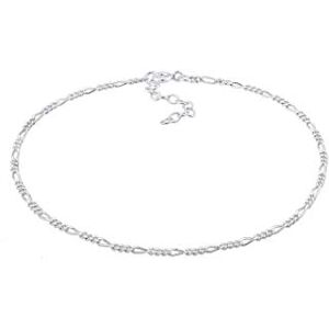 Elli Tobillera Figaro Basic atemporal para mujer, plata de ley 925, 220, Plata de ley, sin gema Elli Tobillera Figaro Basic atemporal para mujer, plata de ley 925, 220, Plata de ley, sin gema