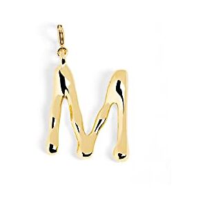 SINGULARU Charm Letter XL. Colgante Inicial en Latón con Acabado Baño de Oro de 18 Kt. Combinable con Collar. Joyas para Mujer. Letra M SINGULARU Charm Letter XL. Colgante Inicial en Latón con Acabado Baño de Oro de 18 Kt. Combinable con Collar. Joyas para Mujer. Letra M