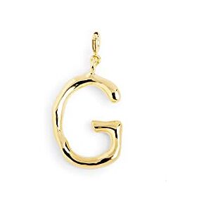 SINGULARU Charm Letter XL. Colgante Inicial en Latón con Acabado Baño de Oro de 18 Kt. Combinable con Collar. Joyas para Mujer. Letra G SINGULARU Charm Letter XL. Colgante Inicial en Latón con Acabado Baño de Oro de 18 Kt. Combinable con Collar. Joyas para Mujer. Letra G
