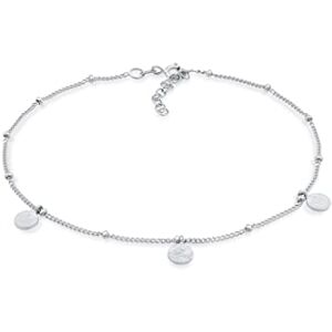 Elli Tobillera Fußschmuck de Mujer con Bola martillada en Plata de Ley 925 Elli Tobillera Fußschmuck de Mujer con Bola martillada en Plata de Ley 925