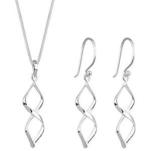 Elli Juego de Joyas Mujer Forma de Espiral Estilo Moderno en Plata de Ley 925 Elli Juego de Joyas Mujer Forma de Espiral Estilo Moderno en Plata de Ley 925