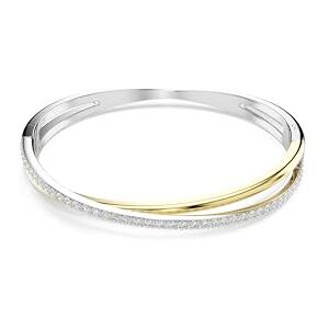 Swarovski Brazalete Hyperbola, Talla redonda, Blanco, Combinación de acabados metálicos Swarovski Brazalete Hyperbola, Talla redonda, Blanco, Combinación de acabados metálicos