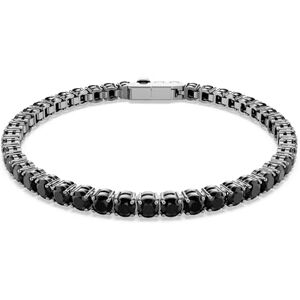 Swarovski Pulsera Tennis Matrix, Pulsera con un Diseño de Piedras Redondas de Cerámica Negra, Talla redonda, Baño de rutenio, Negra Swarovski Pulsera Tennis Matrix, Pulsera con un Diseño de Piedras Redondas de Cerámica Negra, Talla redonda, Baño de rutenio, Negra
