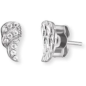 Engelsrufer Pendientes para mujer de alas de plata de ley – con 10 circonitas – cierre de tuerca – sin níquel – 4,7 mm, 4,7 mm, Plata de ley, No es una piedra preciosa Engelsrufer Pendientes para mujer de alas de plata de ley – con 10 circonitas – cierre de tuerca – sin níquel – 4,7 mm, 4,7 mm, Plata de ley, No es una piedra preciosa