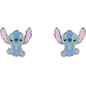 Disney Pendientes de vástago talla única, latón chapado en plata, no una piedra preciosa Disney Pendientes de vástago talla única, latón chapado en plata, no una piedra preciosa