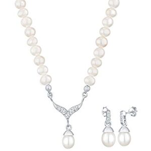 Elli Brautschmuck Juego de joyas de plata de ley con cristal Elli Brautschmuck Juego de joyas de plata de ley con cristal