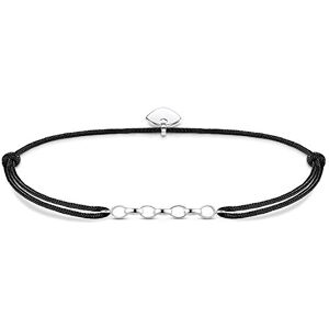 Thomas Sabo Pulsera de Mujer "Charm Little Secret ", Plata de Ley 925, Plateado/Negro Thomas Sabo Pulsera de Mujer "Charm Little Secret ", Plata de Ley 925, Plateado/Negro