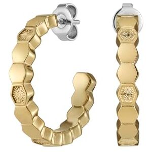 Olivia Burton Pendientes de Aro para Mujer Colección PETITE HONEYCOMB en Oro Amarillo con Charms Hexagonales Olivia Burton Pendientes de Aro para Mujer Colección PETITE HONEYCOMB en Oro Amarillo con Charms Hexagonales