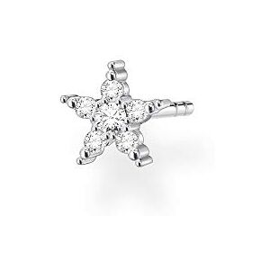 Thomas Sabo Pendientes individuales para mujer, estrella de plata de ley 925 Thomas Sabo Pendientes individuales para mujer, estrella de plata de ley 925