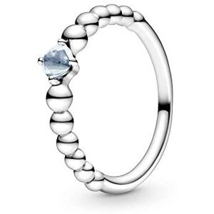 PANDORA Anillo Solitario plata de ley sin PANDORA Anillo Solitario plata de ley sin