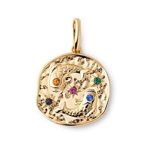 SINGULARU Charm Organic Colors Zodiaco. Colgante en Latón con Acabado Baño de Oro de 18Kt. Charm Combinable con Collar. Joyas para Mujer. Piscis SINGULARU Charm Organic Colors Zodiaco. Colgante en Latón con Acabado Baño de Oro de 18Kt. Charm Combinable con Collar. Joyas para Mujer. Piscis