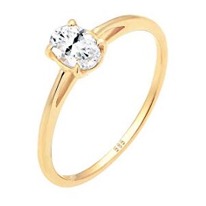 Elli Alianza de compromiso de mujer con oro amarillo 14 k (585), topacio Tamaño 18 Elli Alianza de compromiso de mujer con oro amarillo 14 k (585), topacio Tamaño 18