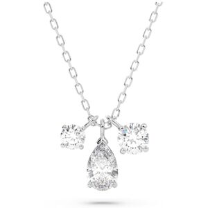 Swarovski Colgante Attract, Tallas mixtas, Racimo, Blanco, Baño de rodio Swarovski Colgante Attract, Tallas mixtas, Racimo, Blanco, Baño de rodio