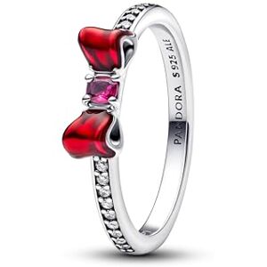 PANDORA Anillo de plata para mujer, diseño de princesa Disney Blancanieves 193652C01, 58/18,5, Plata de ley, Piedra mixta PANDORA Anillo de plata para mujer, diseño de princesa Disney Blancanieves 193652C01, 58/18,5, Plata de ley, Piedra mixta