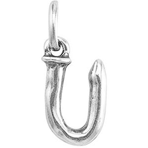 UNO de 50 Colgante Pequeño En Aleación De Metales Bañado En Plata De Ley Con Forma De Letra U UNO de 50 Colgante Pequeño En Aleación De Metales Bañado En Plata De Ley Con Forma De Letra U