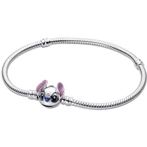 PANDORA Pulsera para mujer de plata Disney Stitch 593738C01, , Plata de ley, No es una piedra preciosa PANDORA Pulsera para mujer de plata Disney Stitch 593738C01, , Plata de ley, No es una piedra preciosa