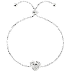 Disney Pulsera deslizante de la amistad con piedras de Minnie Mouse, talla única, Latón latón Base, No es una piedra preciosa Disney Pulsera deslizante de la amistad con piedras de Minnie Mouse, talla única, Latón latón Base, No es una piedra preciosa