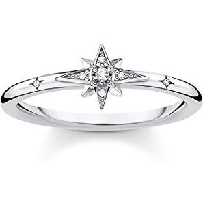 Thomas Sabo anillo estrella con piedras plata de ley 925 Thomas Sabo anillo estrella con piedras plata de ley 925