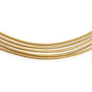 SINGULARU Collar Cleopatra. Acero con Acabado en Baño de Oro de 8kt. Cadena Maxi con Cinco Cadenas y Estilo Minimalista. Largo 33 + 5 cm de Alargador. Joyas para Mujer SINGULARU Collar Cleopatra. Acero con Acabado en Baño de Oro de 8kt. Cadena Maxi con Cinco Cadenas y Estilo Minimalista. Largo 33 + 5 cm de Alargador. Joyas para Mujer