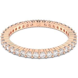 Swarovski Anillo Vittore, Talla redonda, Blanco, Acabado tono oro rosa Swarovski Anillo Vittore, Talla redonda, Blanco, Acabado tono oro rosa
