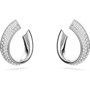 Swarovski Pendientes de aro Exist, Pequeños, Blancos, Baño de rodio Swarovski Pendientes de aro Exist, Pequeños, Blancos, Baño de rodio