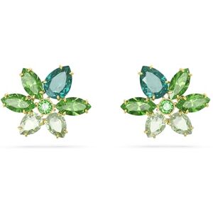 Swarovski Pendientes Gema para mujer, con Cristales Verdes, Baño Tono Oro, Colección Gema de Swarovski Pendientes Gema para mujer, con Cristales Verdes, Baño Tono Oro, Colección Gema de