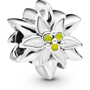 PANDORA Dije con diseño de Flor de las nieves de plata de ley con esmalte blanco y amarillo PANDORA Dije con diseño de Flor de las nieves de plata de ley con esmalte blanco y amarillo