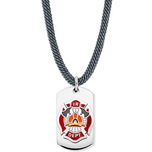 Engelsrufer Collar infantil de acero inoxidable, poliéster reciclado y colgante de esmalte, cierre de mosquetón, longitud ajustable, sin níquel, 40 cm, Acero inoxidable Poliéster, No es una piedra Engelsrufer Collar infantil de acero inoxidable, poliéster reciclado y colgante de esmalte, cierre de mosquetón, longitud ajustable, sin níquel, 40 cm, Acero inoxidable Poliéster, No es una piedra