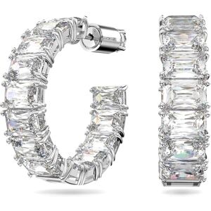Swarovski Pendientes de aro Millenia, Talla octogonal, Blancos, Baño de rodio Swarovski Pendientes de aro Millenia, Talla octogonal, Blancos, Baño de rodio