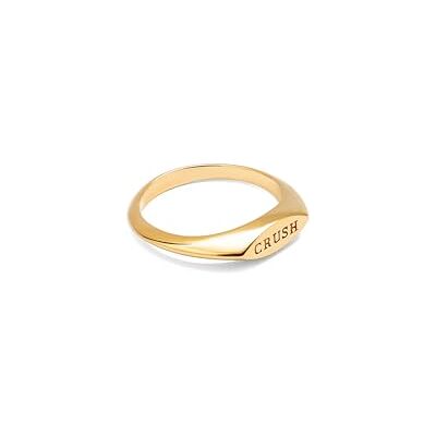 SINGULARU Anillo Mujer Crush Baño Oro SINGULARU Anillo Mujer Crush Baño Oro