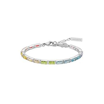 Lacoste Pulsera para Mujer Colección DUCHESS en Acero Inoxidable con Cristales Arcoíris Lacoste Pulsera para Mujer Colección DUCHESS en Acero Inoxidable con Cristales Arcoíris