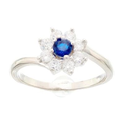Brilio Silver Anillo Beautiful Silver Ring with zircons RI053WB Circuit: 58 mm Marca Brilio Silver Anillo Beautiful Silver Ring with zircons RI053WB Circuit: 58 mm Marca