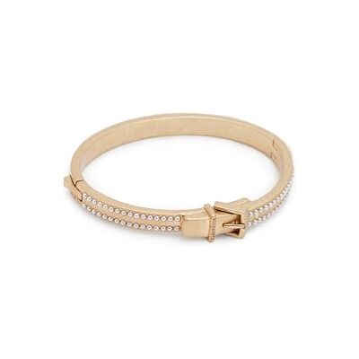 AllSaints Pulsera con hebilla y perlas de . Pulsera articulada con mini perlas de doble fila. Joyería elegante para mujer, fabricada en latón color blanco AllSaints Pulsera con hebilla y perlas de . Pulsera articulada con mini perlas de doble fila. Joyería elegante para mujer, fabricada en latón color blanco