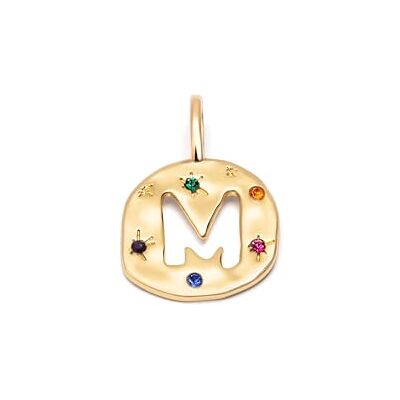 SINGULARU Charm Personalizado Organic Colors Letter. Latón con Baño en Oro de 18 Kt y Circonitas. Joyas Para Mujer. Letra A-Z. SINGULARU Charm Personalizado Organic Colors Letter. Latón con Baño en Oro de 18 Kt y Circonitas. Joyas Para Mujer. Letra A-Z.