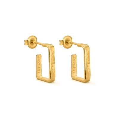 PENDIENTES DORADOS LIGNIS PEQUEÑOS Diseñados por Joidart Lab Colección Lignis Latón con baño de oro de 24K Acabado brillante PENDIENTES DORADOS LIGNIS PEQUEÑOS Diseñados por Joidart Lab Colección Lignis Latón con baño de oro de 24K Acabado brillante