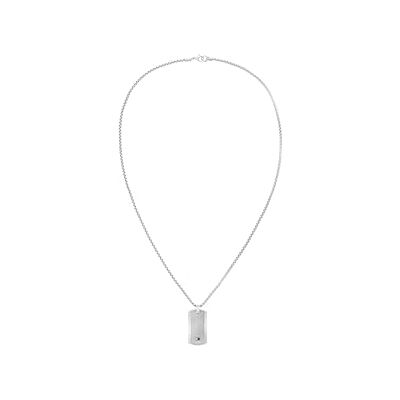 Tommy Hilfiger Jewelry Collar con Colgante para Hombre en Acero Inoxidable con una Placa Grabada Tommy Hilfiger Jewelry Collar con Colgante para Hombre en Acero Inoxidable con una Placa Grabada